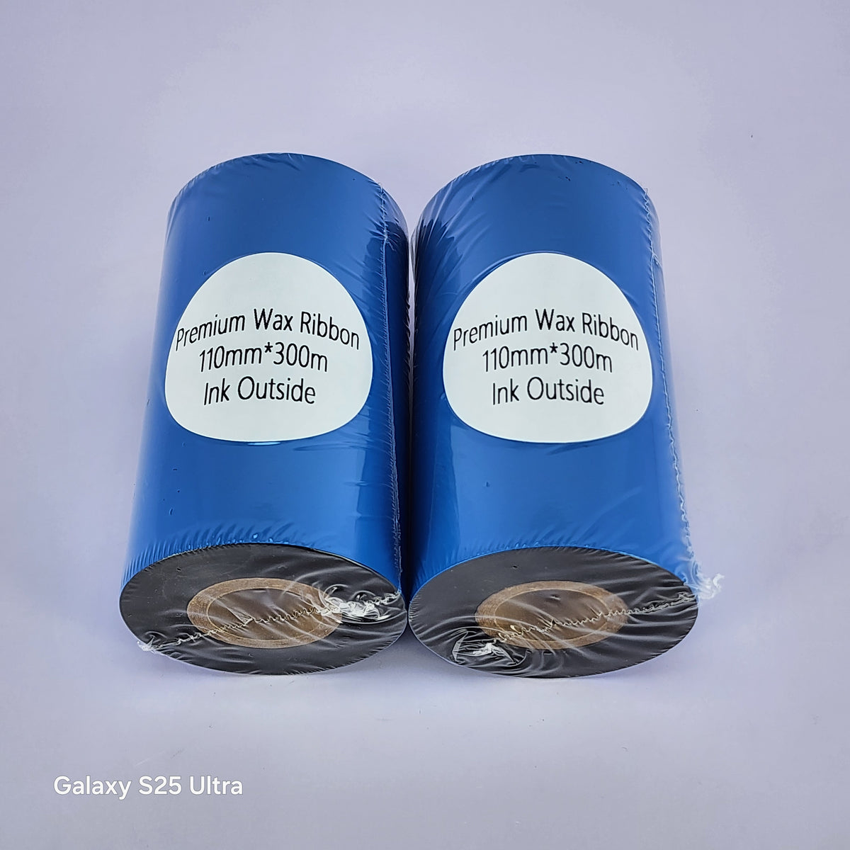 110mm x 300M Premium Wax Thermal Barcode Ribbon Face In