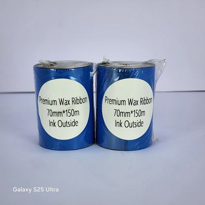 70mm x 150M Premium Wax Thermal Barcode Ribbon