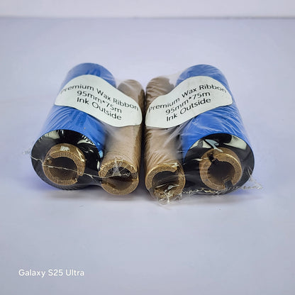 95mm x 75M Premium Wax Thermal Barcode Ribbon