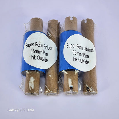 56mm x 75M Super Resin Thermal Barcode Ribbon