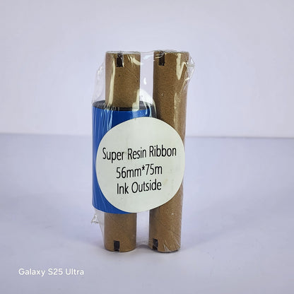 56mm x 75M Super Resin Thermal Barcode Ribbon
