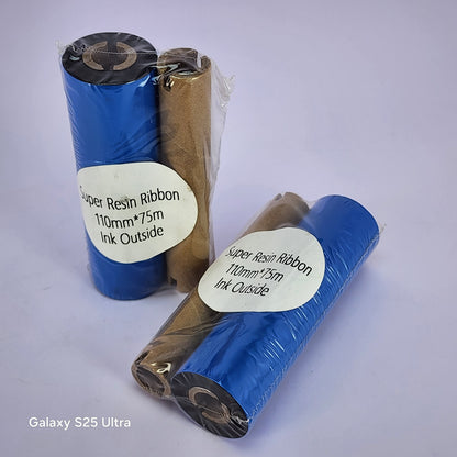 110mm x 75M Super Resin Thermal Barcode Ribbon