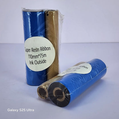 110mm x 75M Super Resin Thermal Barcode Ribbon