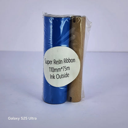 110mm x 75M Super Resin Thermal Barcode Ribbon