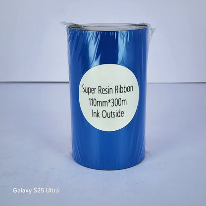 110mm x 300M Super Resin Thermal Barcode Ribbon