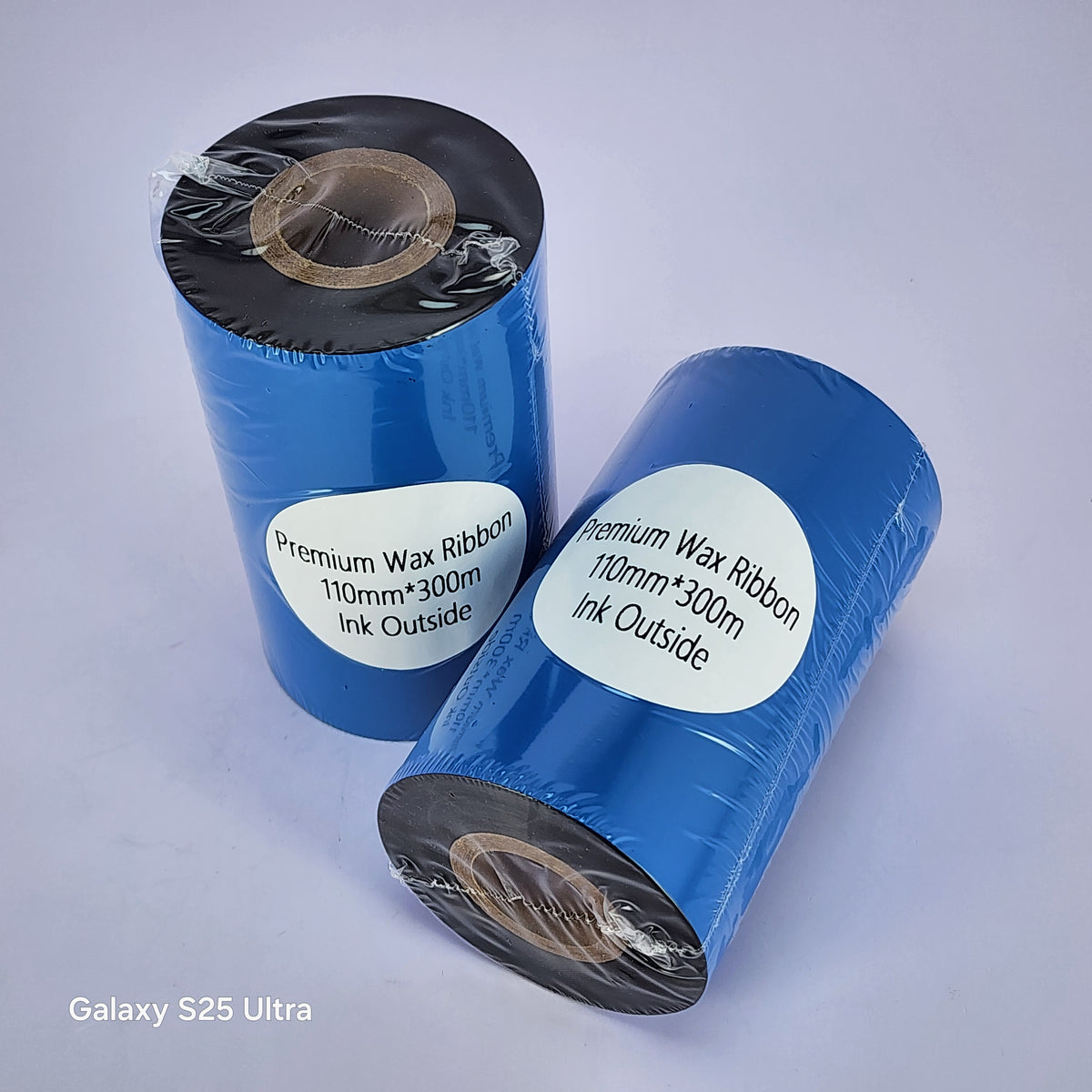 110mm x 300M Premium Wax Thermal Barcode Ribbon Face In