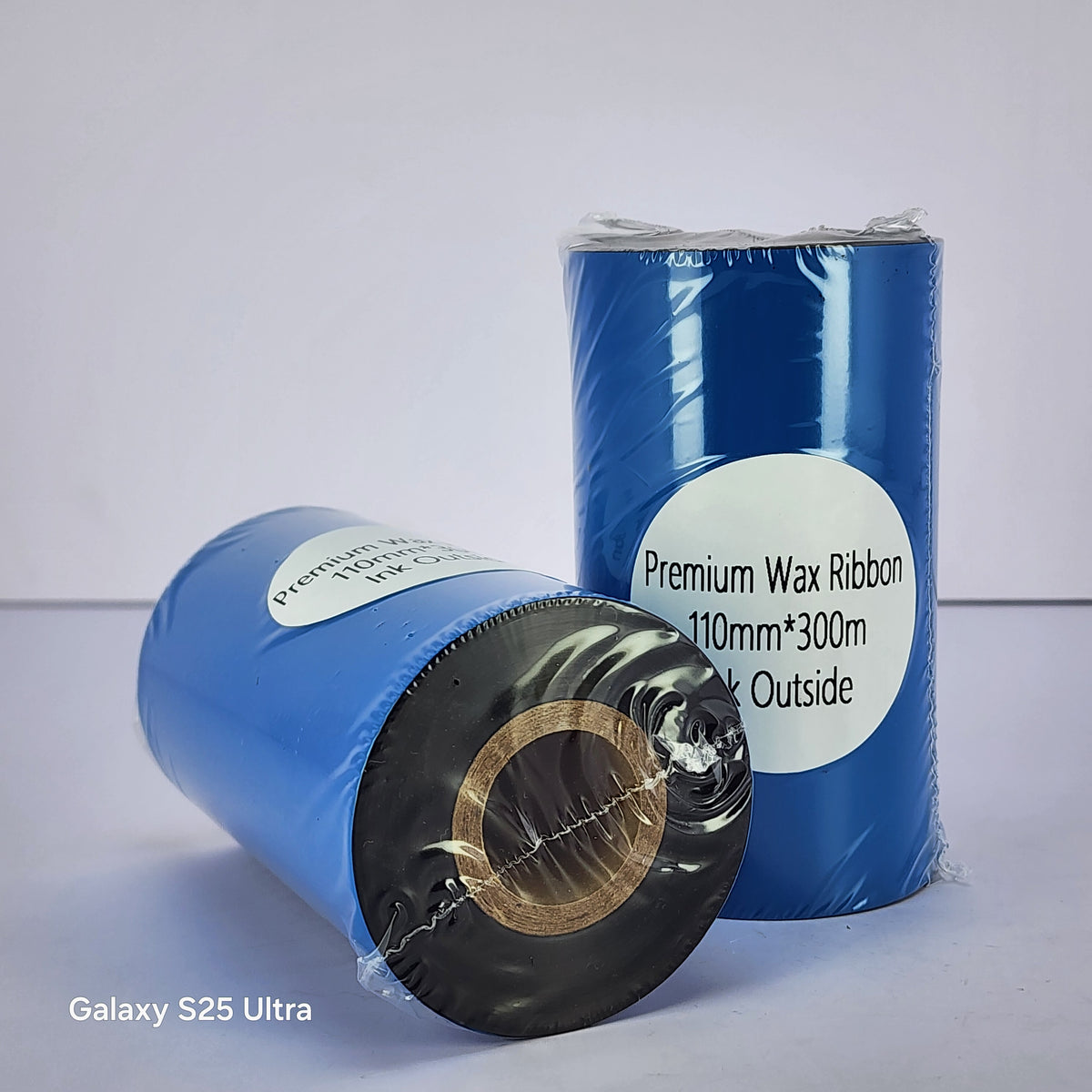 110mm x 300M Premium Wax Thermal Barcode Ribbon Face In
