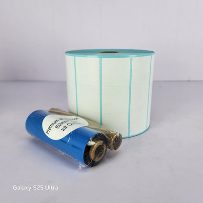 32mm (W) x 32mm (H) Plain White Synthetic Barcode Labels