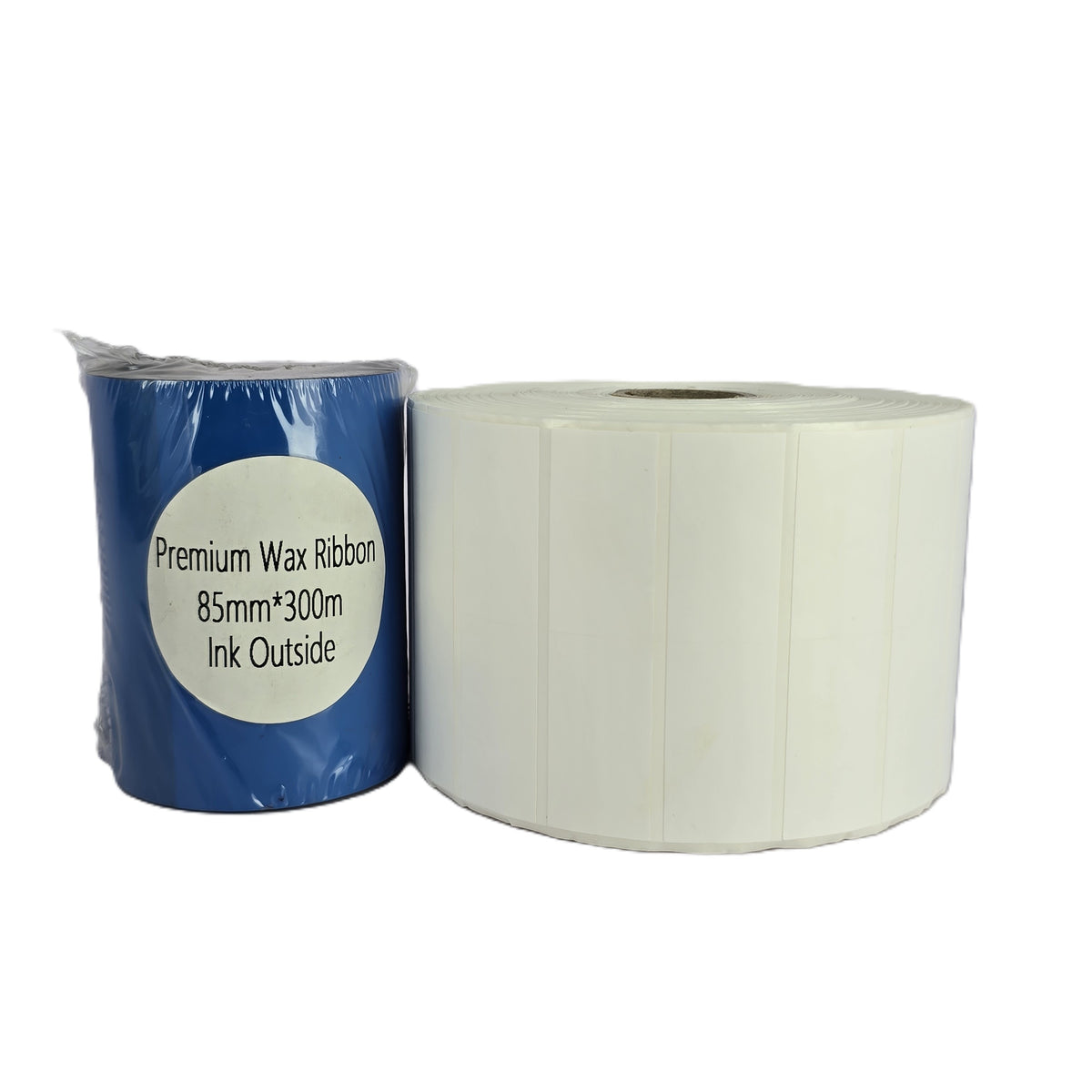 38mm (W) x 20mm (H) Plain White Synthetic Barcode Labels
