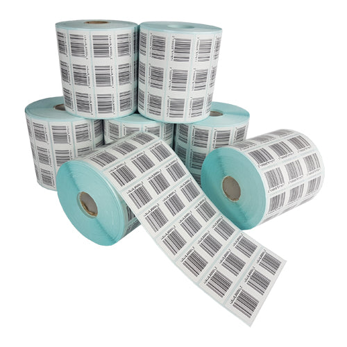 32mm (W) x 32mm (H) Printed Satin Price Tag Barcode Labels