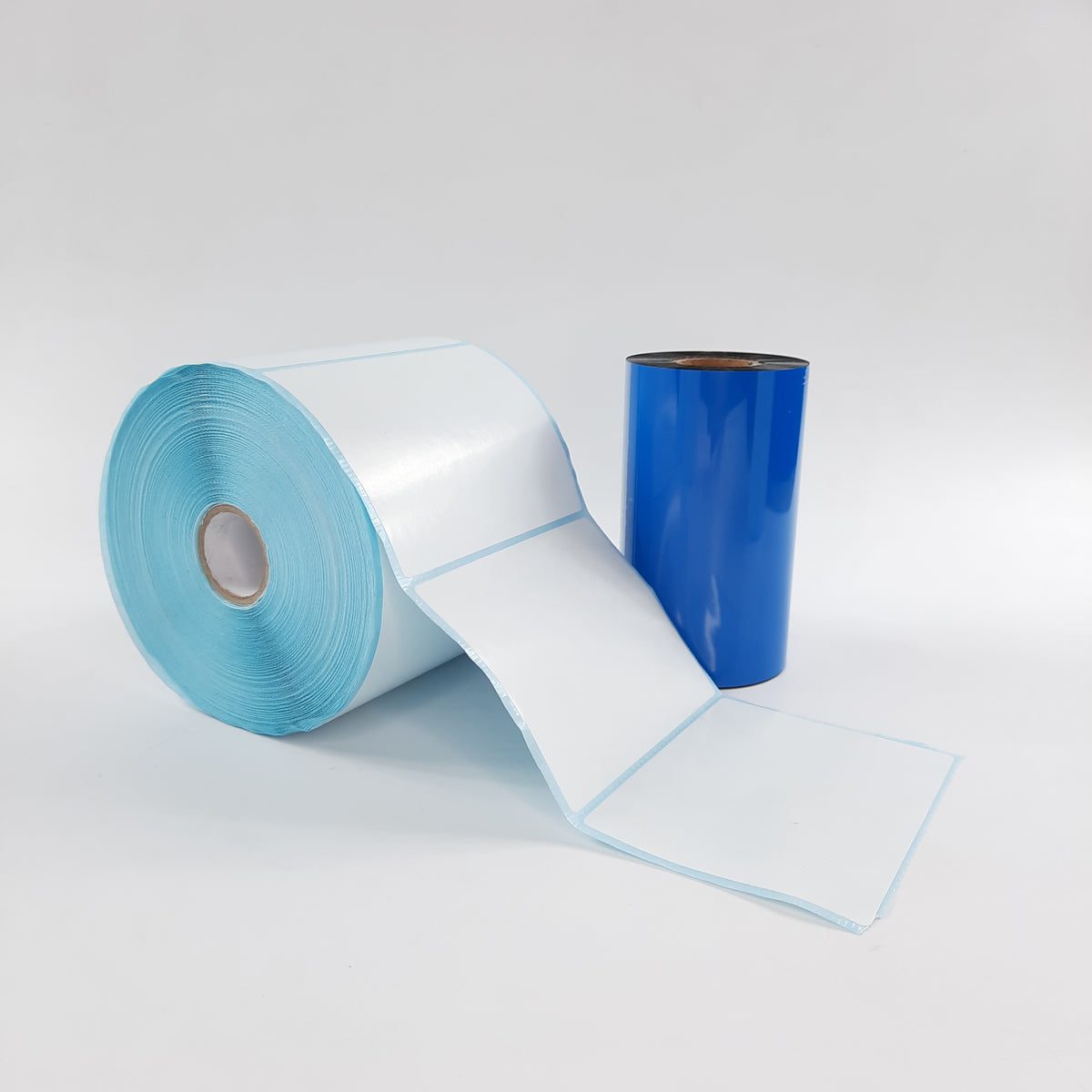 4" (W)  x 3" (H) Plain White Satin Barcode Labels