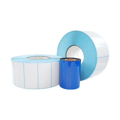 3" (W)  x 1.5" (H) Plain White Satin Barcode Labels