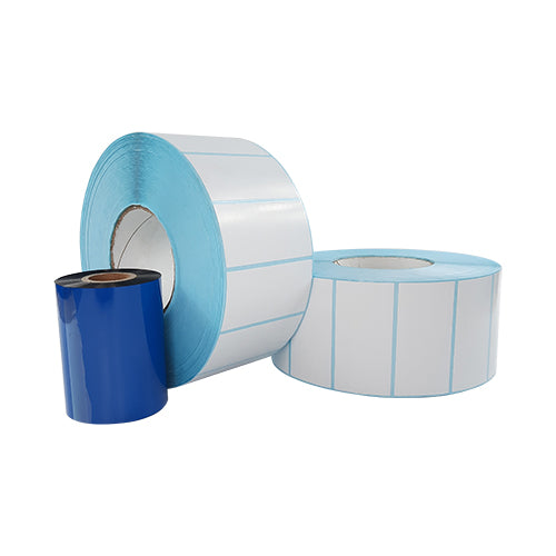 3" (W)  x 1.5" (H) Plain White Satin Barcode Labels