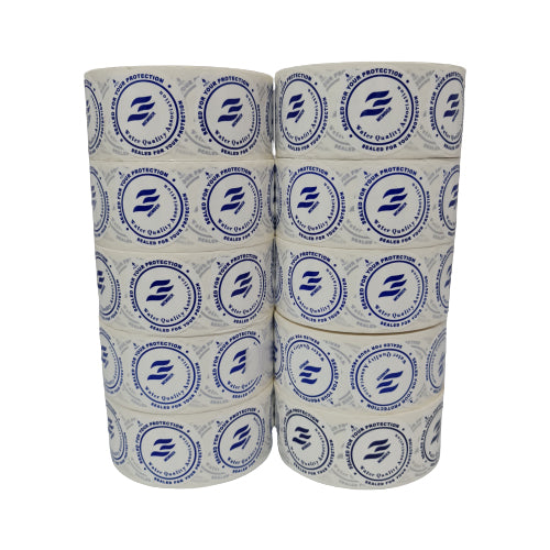 10 Rolls White 5 Gallon Hygienic Pull-Tab Water Quality
