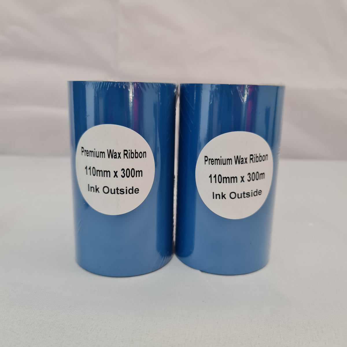110mm x 300M Premium Wax Thermal Barcode Ribbon Face Out