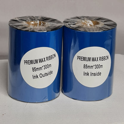 85mm x 300M Premium Wax Barcode Ribbon