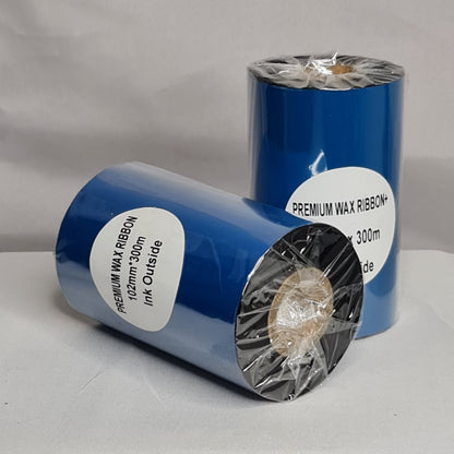 110mm x 300M Premium Wax Thermal Barcode Ribbon Face Out