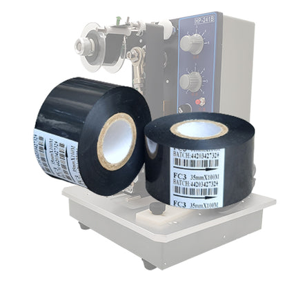 35mm x 100M Hot Foil Stamping Thermal Ribbon For Date Code Printing Machine