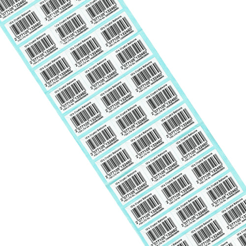 30mm x 20mm Printed Satin Barcode Label