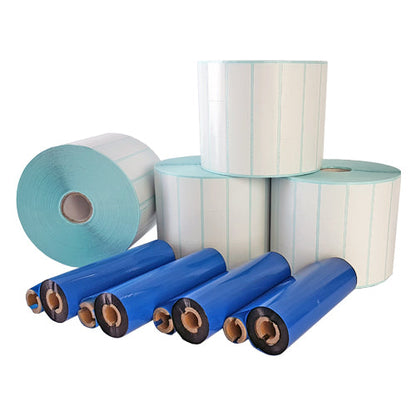 32mm (W)  x 25mm (H) Plain White Satin Barcode Labels