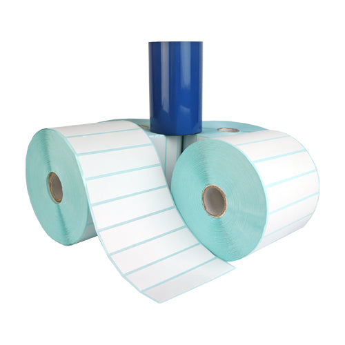 30mm (W)  x 18mm (H) Plain White Satin Barcode Labels